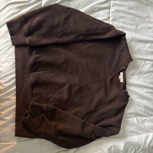 Aeropostale Chocolate Brown V-Neck Sweater